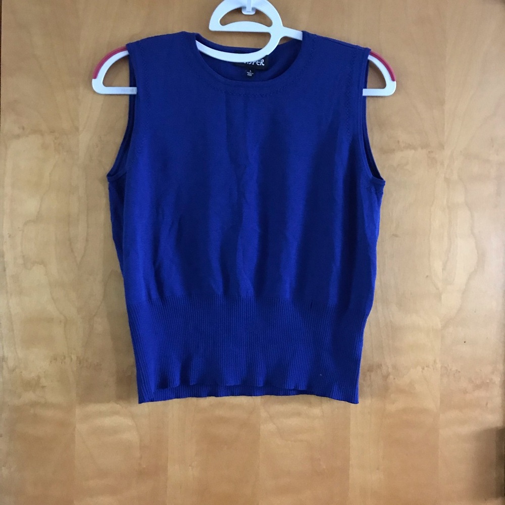 Women's Blue Sleeveless Top